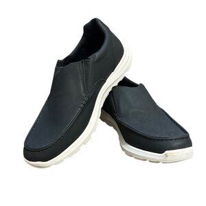 Perry Ellis Portfolio Ultra Foam Black Casual Shoes Oxford Slip On Sz 11 Sneaker